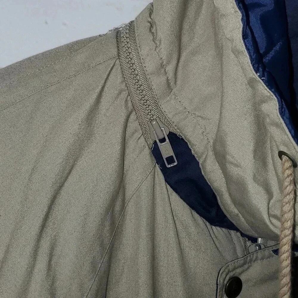 London Fog All Weather Khaki Lined Field Winter Coat Men's Size 44 Regular - Picture 4 of 13